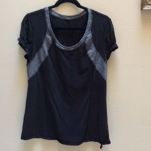 Lululemon gathered short sleeve top